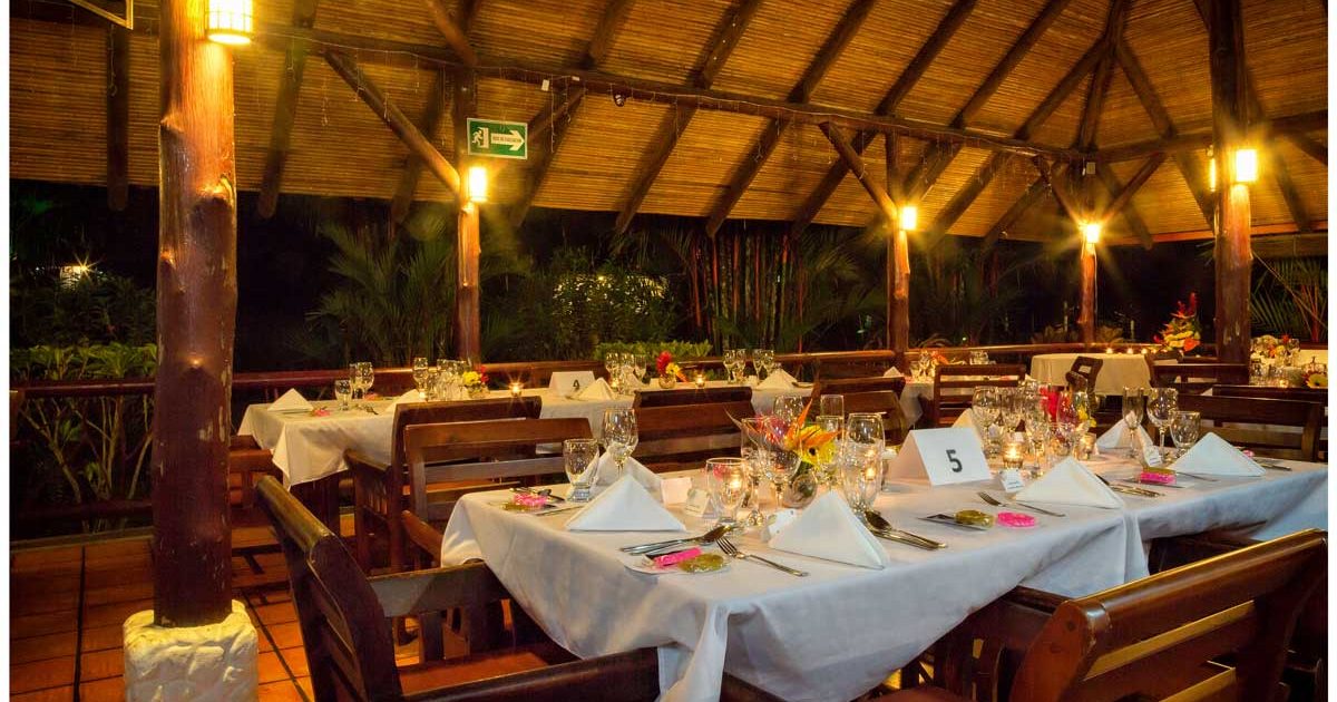 costa rica wedding reception dinner