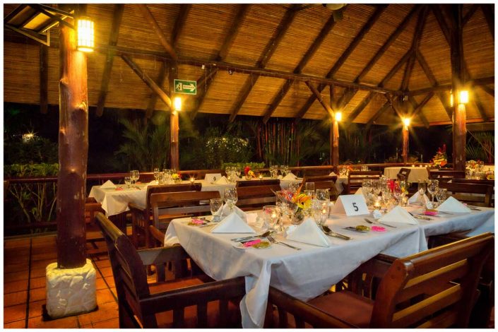 costa rica wedding reception dinner