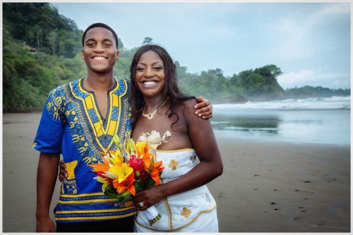 costa rica beach wedding